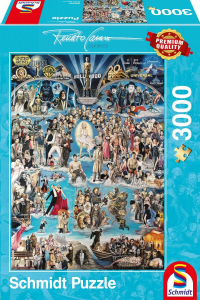 Schmidt Hollywood XXL, Renato Casaro 3000 db-os puzzle (59347, 18514-182)